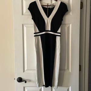 White and black business dress